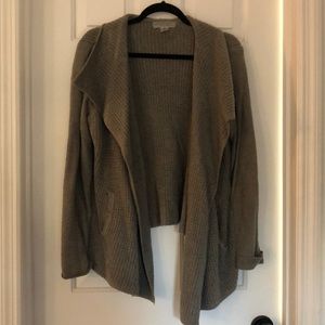 Barefoot dreams large waffle knit cardigan
